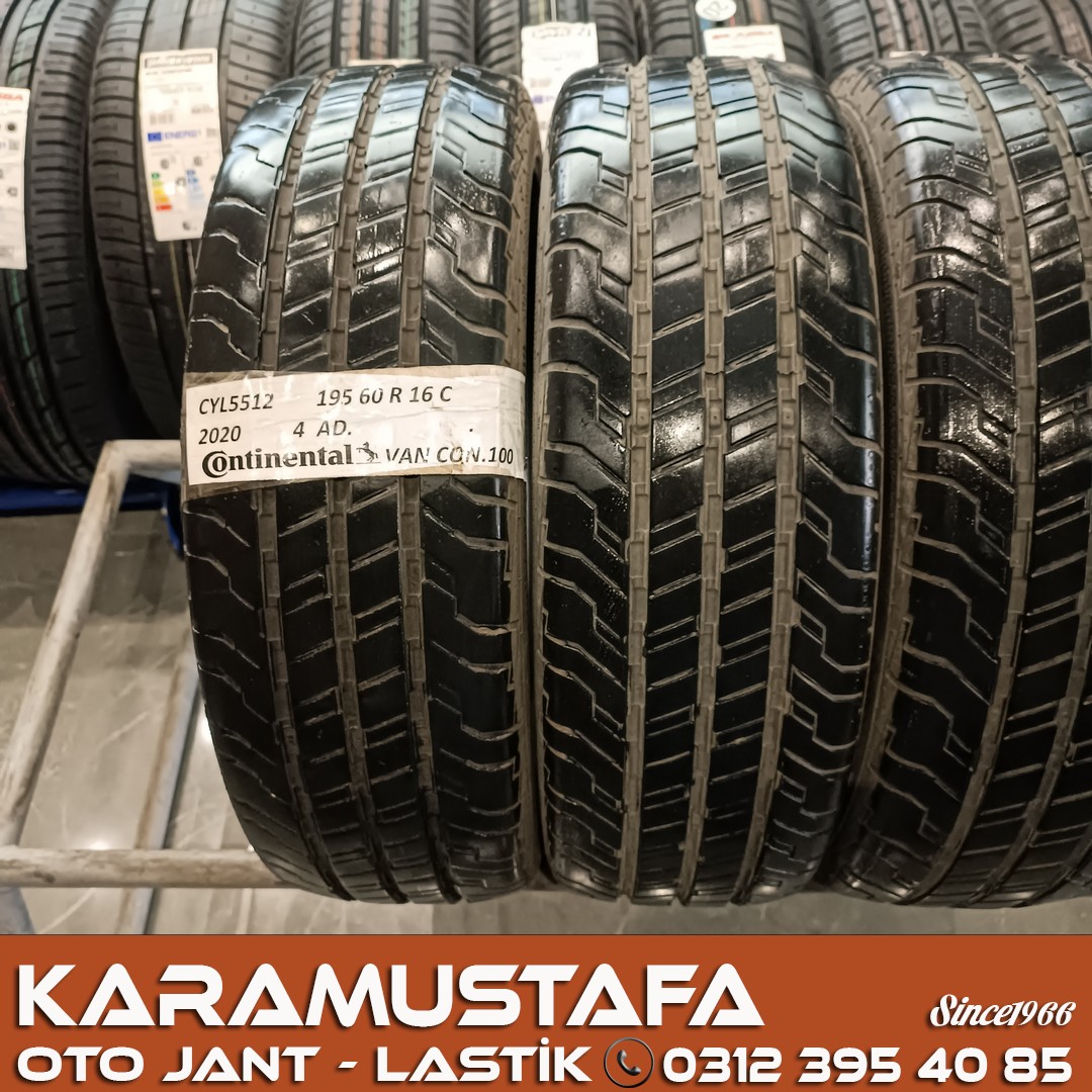 195 60 R 16 CONTINENTAL VAN CONTACT100 99H * 2020 * 4 ADET * CYL5512