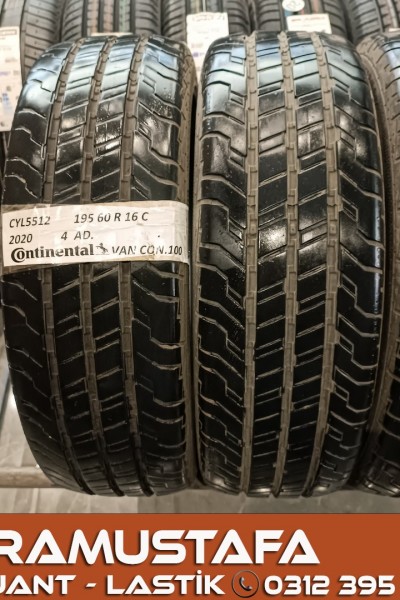 195 60 R 16 CONTINENTAL VAN CONTACT100 99H * 2020 * 4 ADET * CYL5512 **