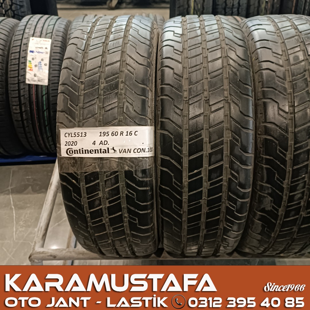195 60 R 16 CONTINENTAL VAN CONTACT100 99H * 2020 * 4 ADET * CYL5513