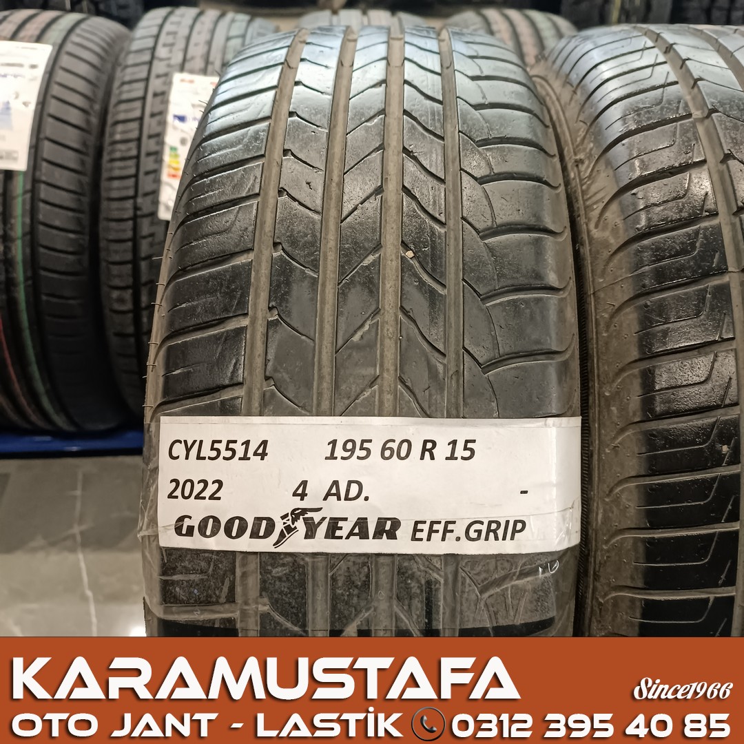 195 60 R 15 GOODYEAR EFG 88H * 2022 * 4 ADET * CYL5514