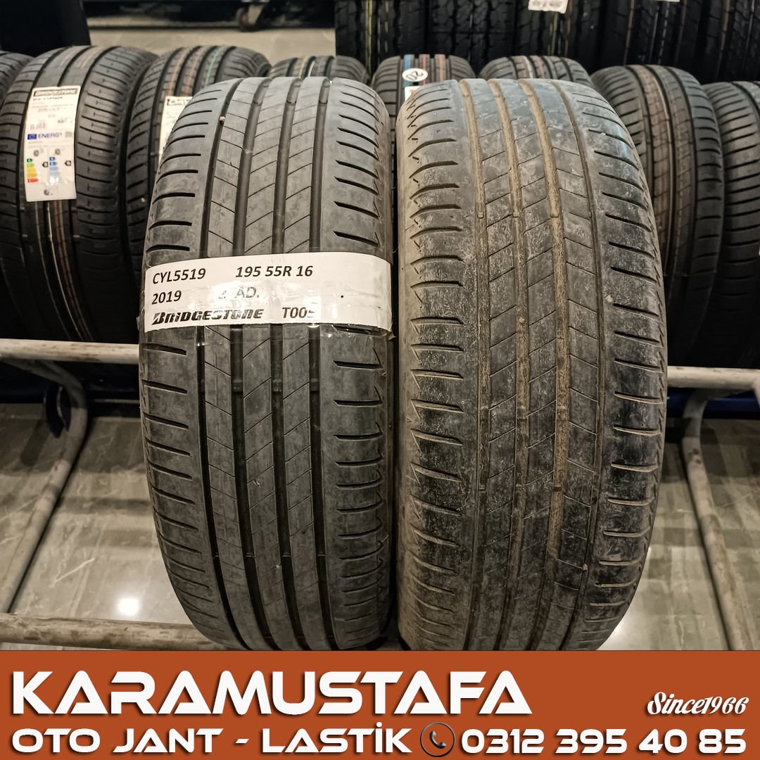 195 55 R 16 BRIDGESTONE T005 87H * 2019 * 2 ADET * CYL5519