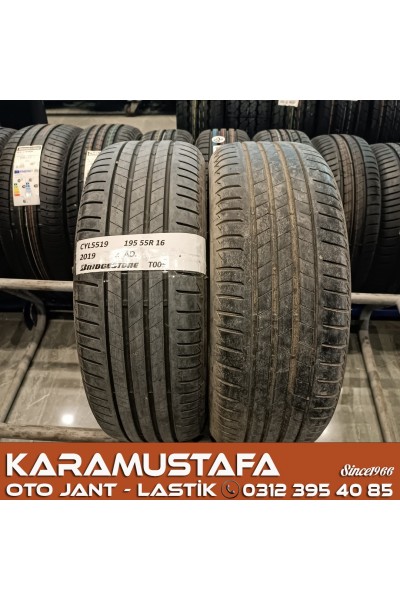 195 55 R 16 BRIDGESTONE T005 87H * 2019 * 2 ADET * CYL5519