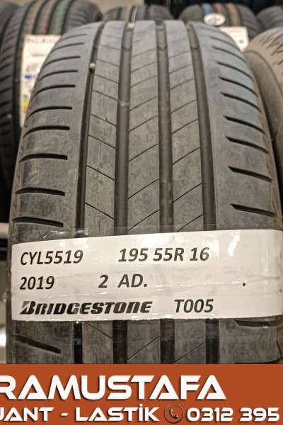 195 55 R 16 BRIDGESTONE T005 87H * 2019 * 2 ADET * CYL5519