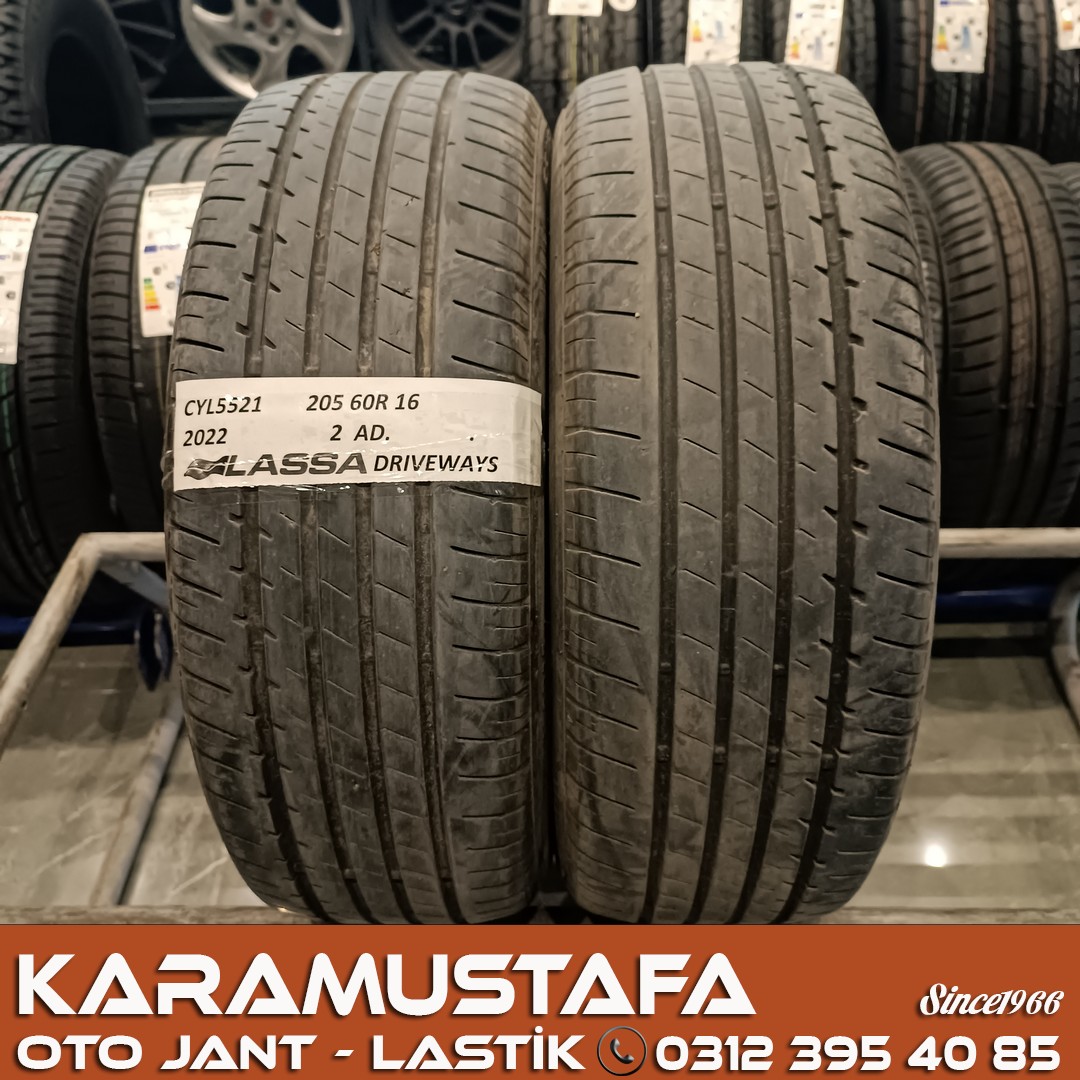 205 60 R 16 LASSA DRIVEWAYS 92V * 2022 * 2 ADET * CYL5521