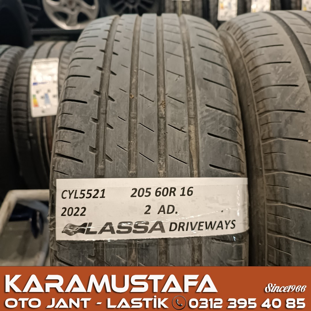 205 60 R 16 LASSA DRIVEWAYS 92V * 2022 * 2 ADET * CYL5521