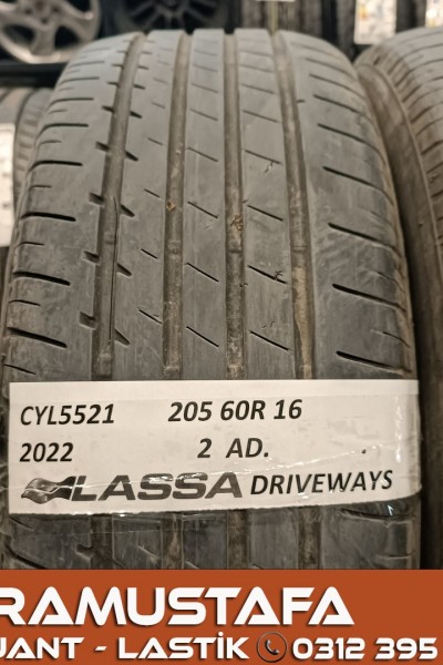 205 60 R 16 LASSA DRIVEWAYS 92V * 2022 * 2 ADET * CYL5521 **