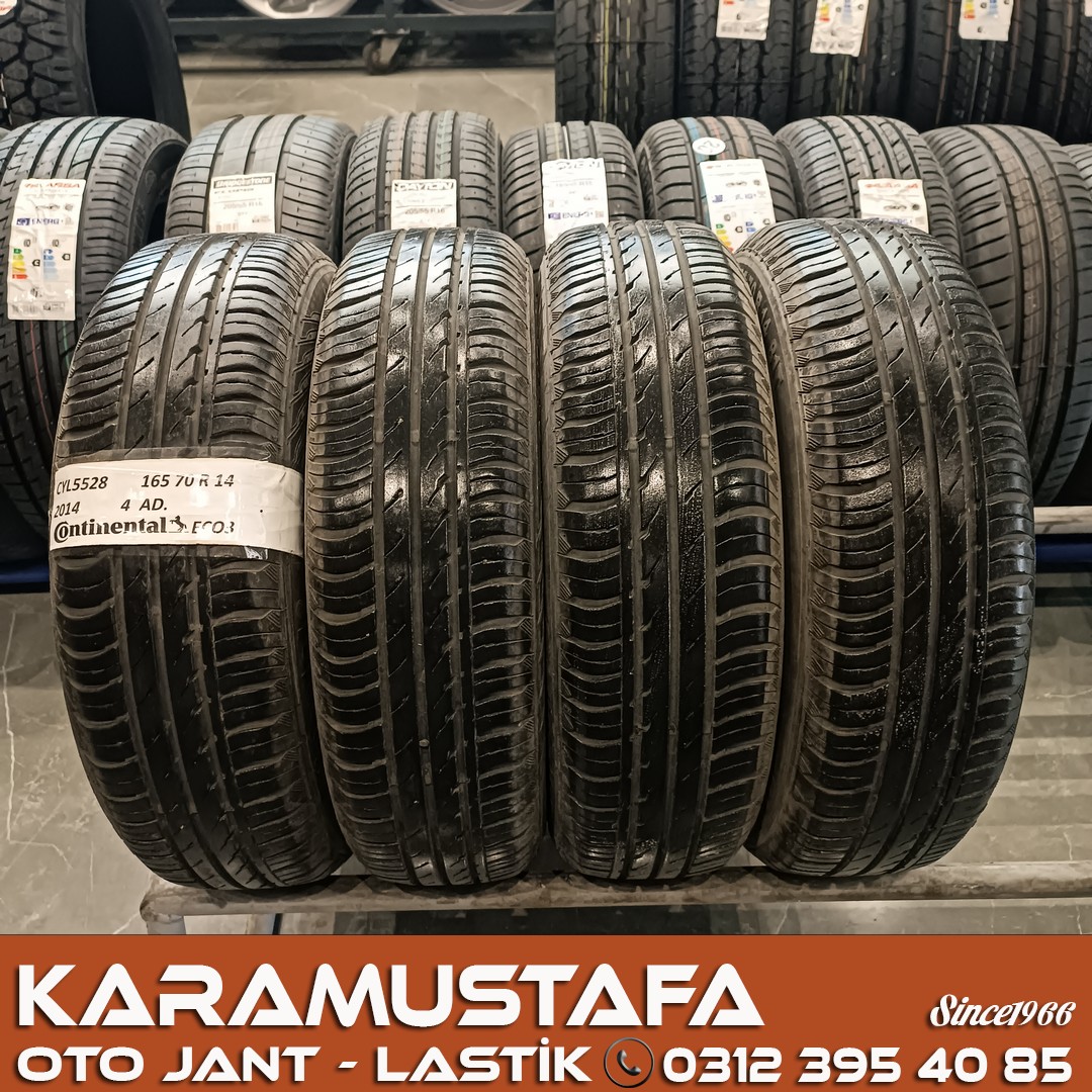 165 70 R 14 CONTINENTAL ECO3 * 2014 * 4 ADET * CYL5528