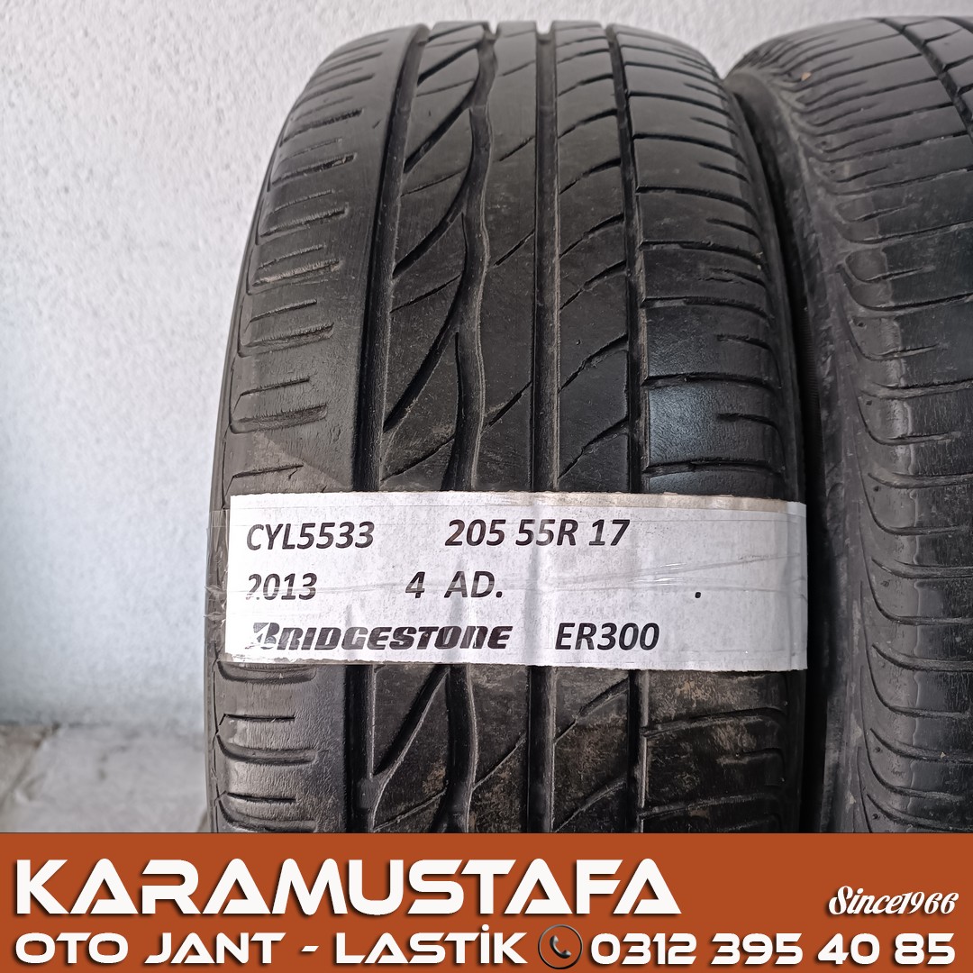 205 55 R 17 BRIDGESTONE ER300 91H * 2013 * 4 ADET * CYL5533