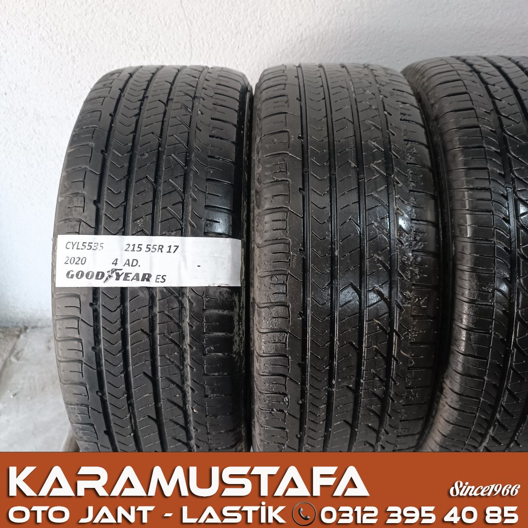 215 55 R 17 GOODYEAR ES 94V * 2020 * 4 ADET * CYL5535