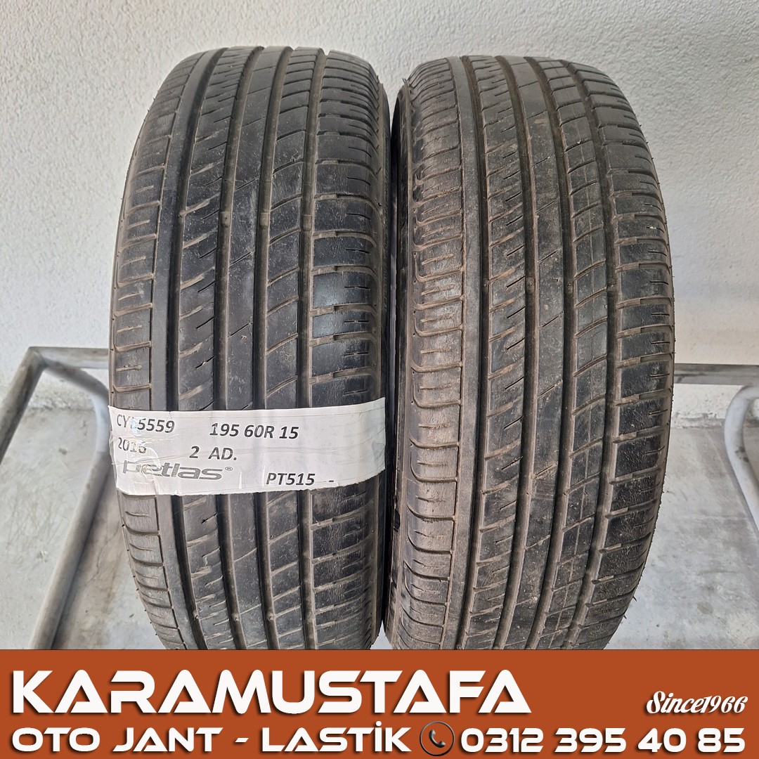 195 60 R 15 PETLAS PT515 88H * 2016 * 2 ADET * CYL5559