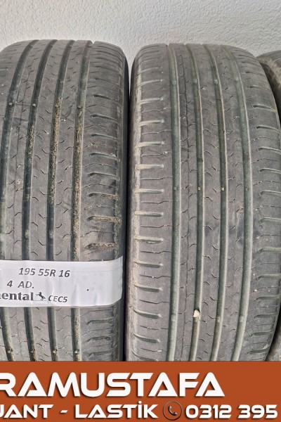 195 55 R 16 CONTINENTAL CEC5 87V * 2017 * 4 ADET * CYL5564