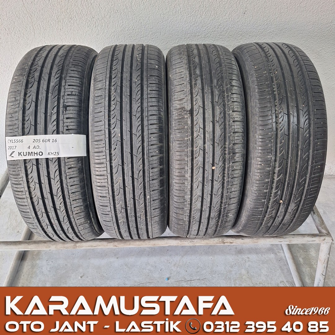 205 60 R 16 KUMHO KH25 92H * 2017 * 4 ADET * CYL5566