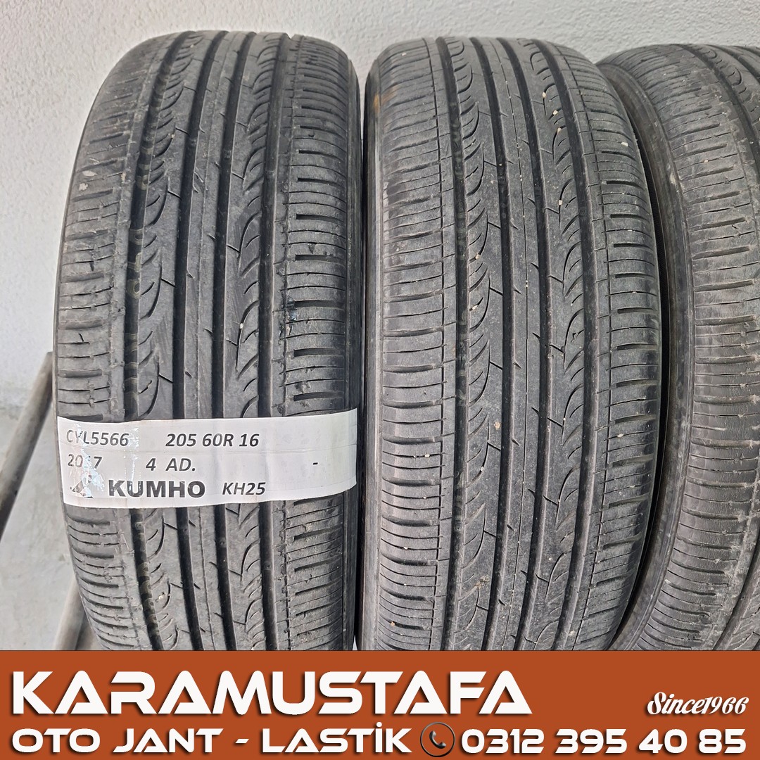 205 60 R 16 KUMHO KH25 92H * 2017 * 4 ADET * CYL5566