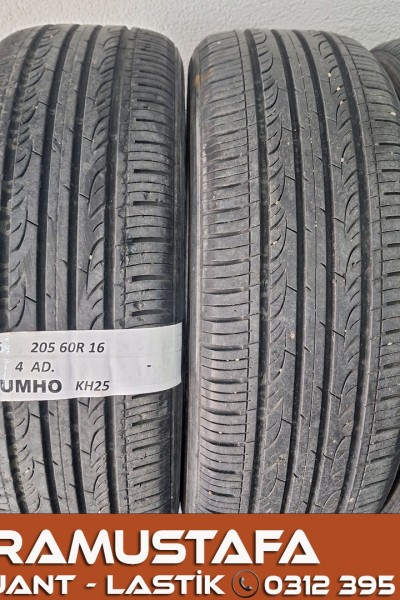 205 60 R 16 KUMHO KH25 92H * 2017 * 4 ADET * CYL5566 **