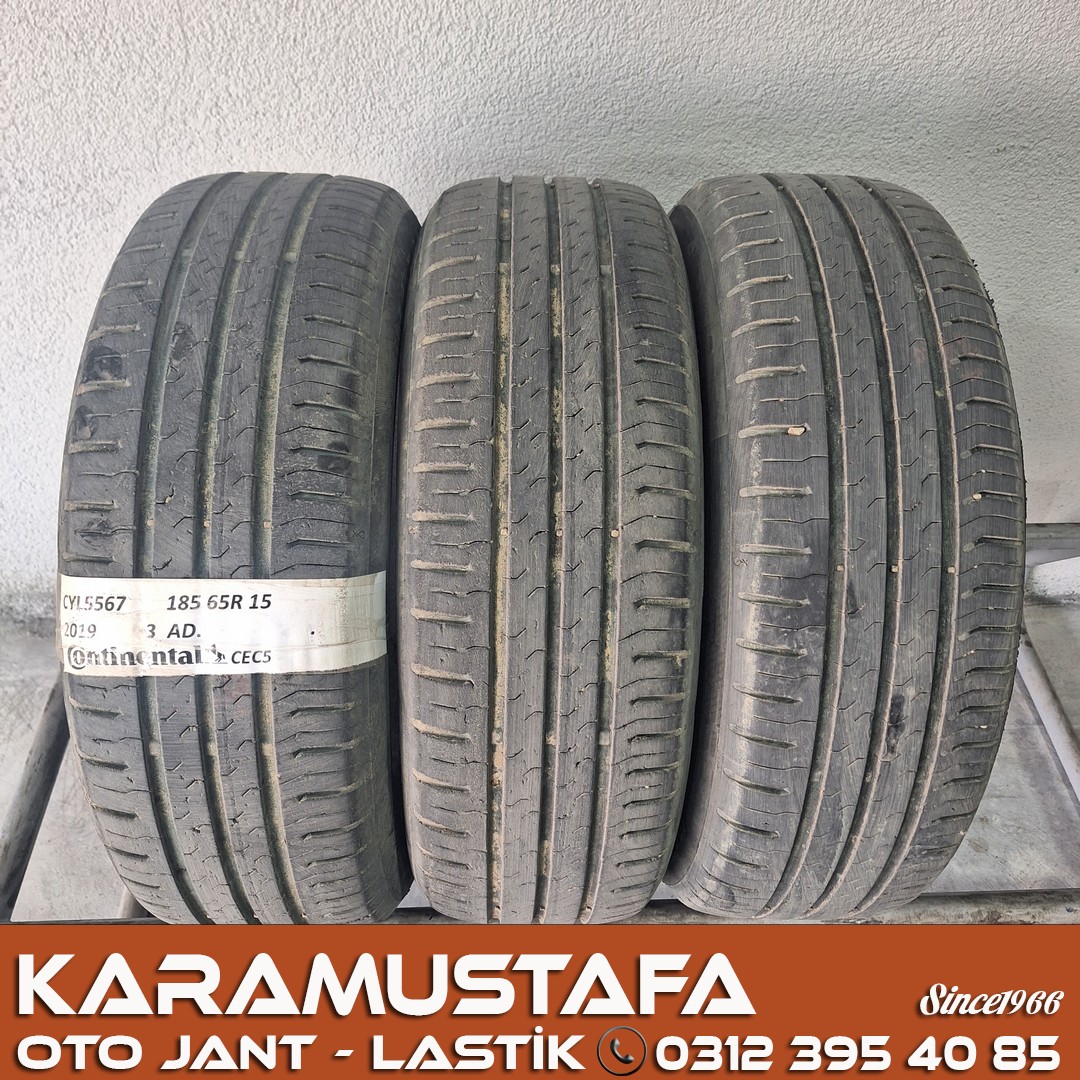 185 65 R 15 CONTINENTAL CEC5 92T * 2019 * 3 ADET * CYL5567