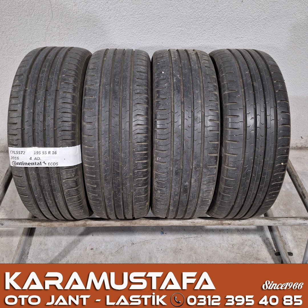 195 55 R 16 CONTINENTAL CEC5 87H * 2016 * 4 ADET * CYL5572