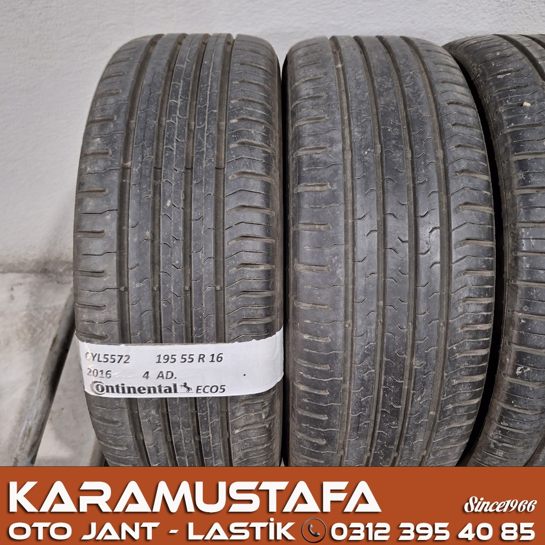 195 55 R 16 CONTINENTAL CEC5 87H * 2016 * 4 ADET * CYL5572