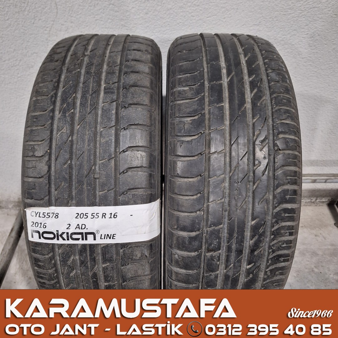 205 55 R 16 NOKIAN LINE 91V * 2016 * 2 ADET * CYL5578