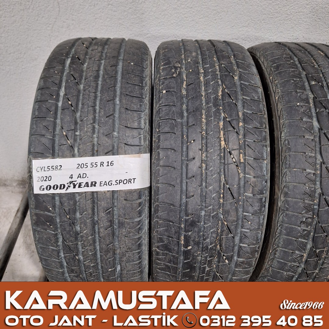 205 55 R 16 GOODYEAR EGALE SPORT 91V * 2020 * 4 ADET * CYL5582