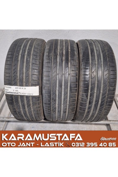 225 45 R 19 CONTINENTAL CSC5 96W * 2015 * 2 ADET * CYL5591