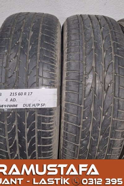 215 60 R 17 BRIDGESTONE DUELER HP 96H * 2019 * 4 ADET * CYL5593 **