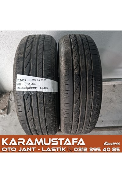 195 65 R 15 BRIDGESTONE ER300 91H * 2012 * 2 ADET * CYL5605 **