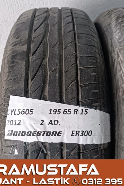 195 65 R 15 BRIDGESTONE ER300 91H * 2012 * 2 ADET * CYL5605 **