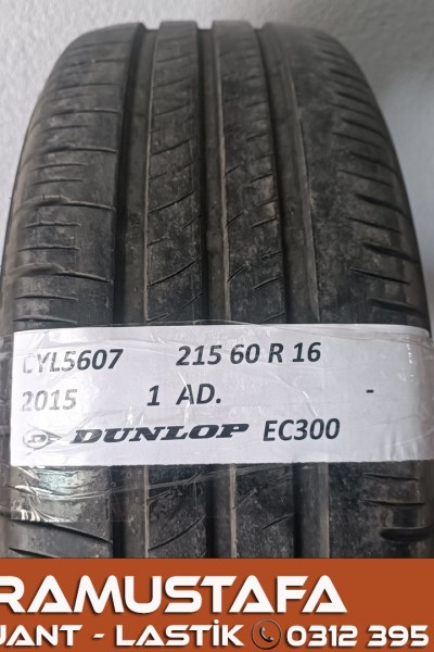 215 60 R 16 DUNLOP ER300 95V * 2015 * 1 ADET * CYL5607