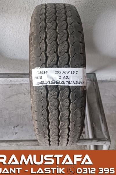 195 70 R 15 LASSA TRANSWAY 102R * 2016 * 1 ADET * CYL5614