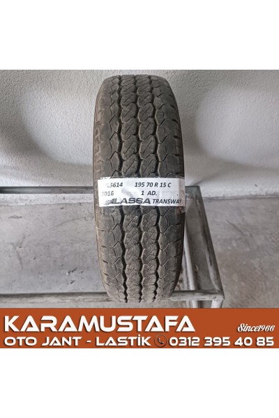 195 70 R 15 LASSA TRANSWAY 102R * 2016 * 1 ADET * CYL5614