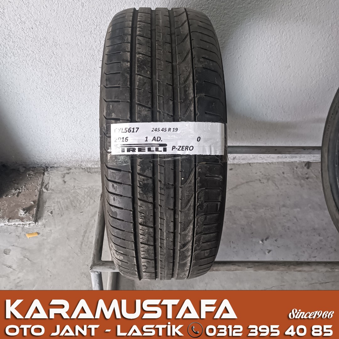 245 45 R 19 PIRELLI PZERO 102Y * 2016 * 1 ADET * CYL5617