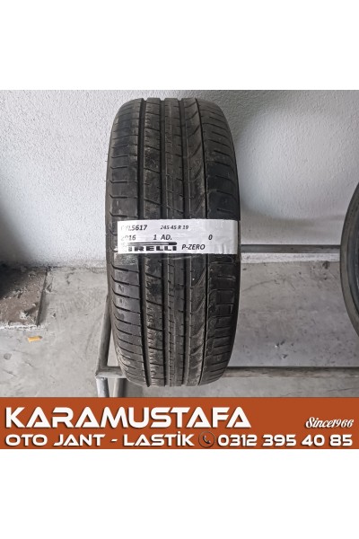 245 45 R 19 PIRELLI PZERO 102Y * 2016 * 1 ADET * CYL5617 **