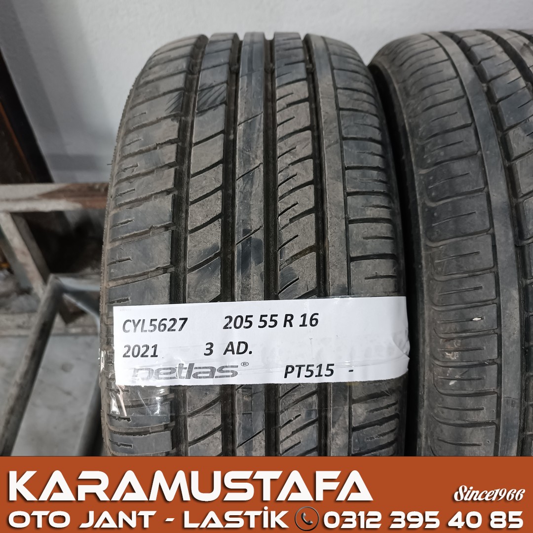 205 55 R 16 PETLAS PT515 91V * 2021 * 3 ADET * CYL5627