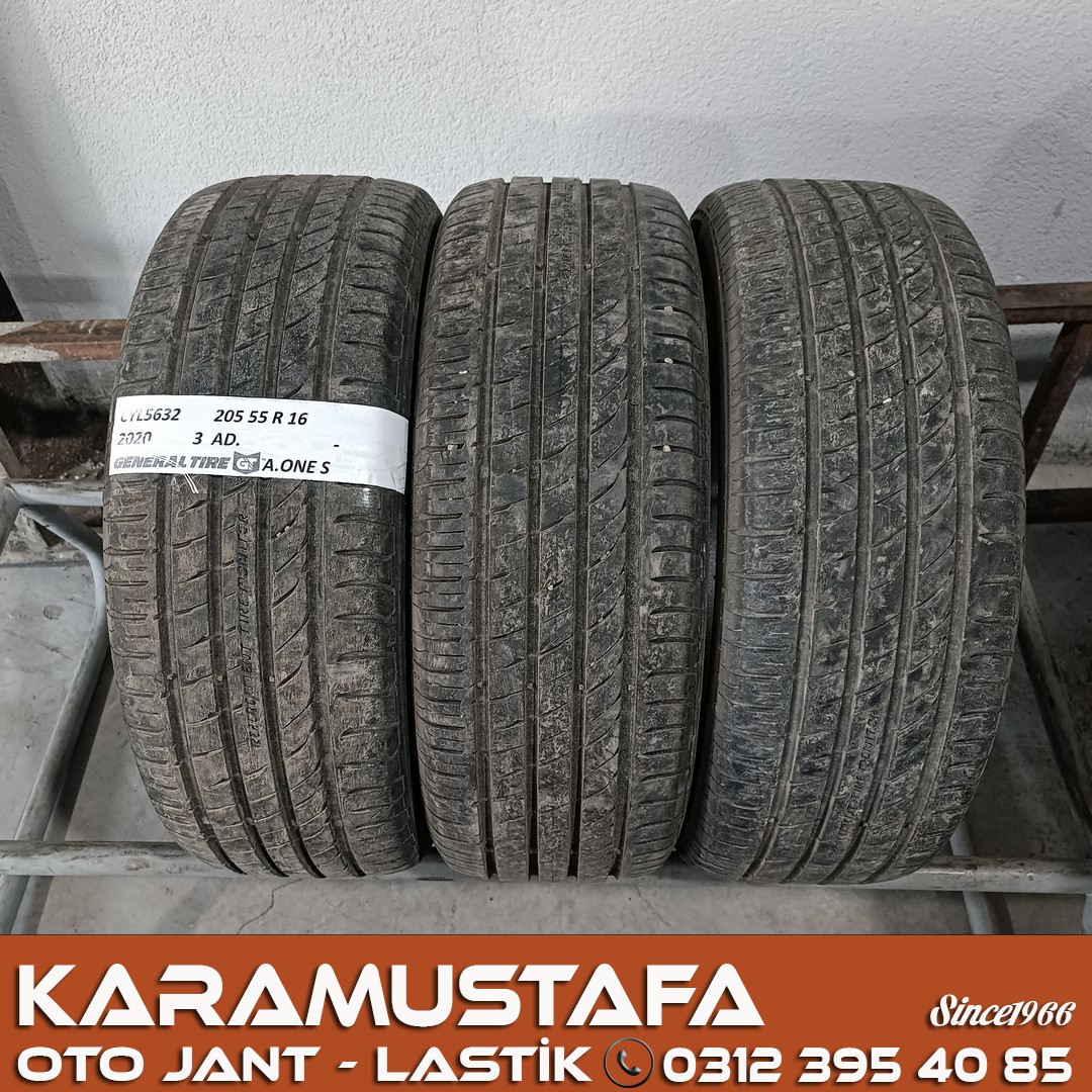 205 55 R 16 GENERAL ALTIMAX ONE S 91H * 2020 * 3 ADET * CYL5632