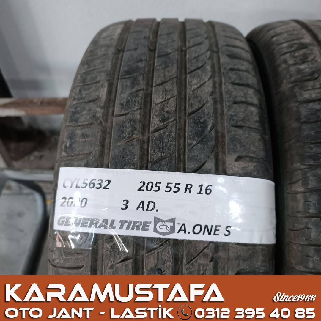 205 55 R 16 GENERAL ALTIMAX ONE S 91H * 2020 * 3 ADET * CYL5632
