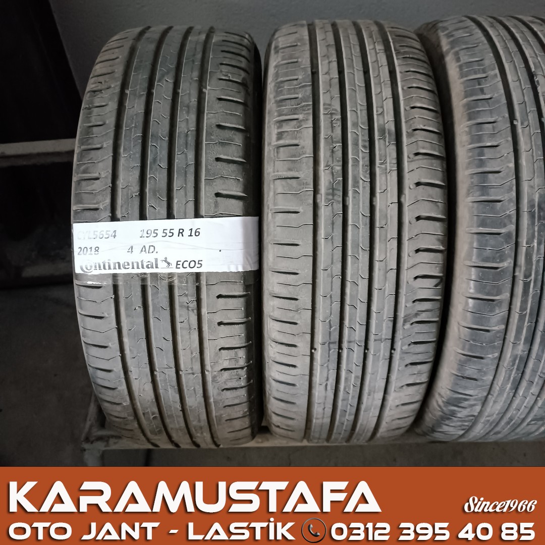 195 55 R 16 CONTINENTAL CEC5 87H * 2018 * 4 ADET * CYL5654