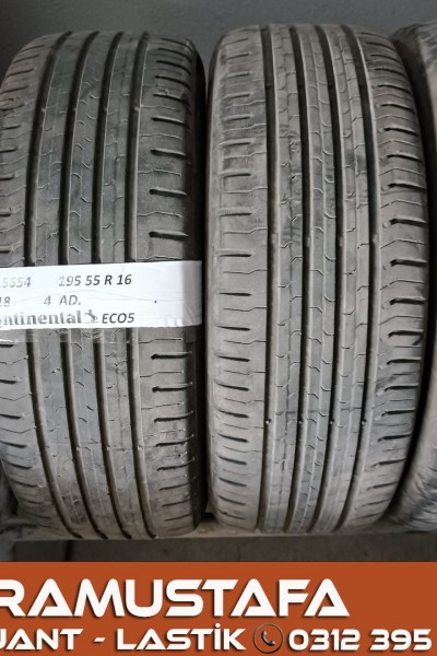 195 55 R 16 CONTINENTAL CEC5 87H * 2018 * 4 ADET * CYL5654 **
