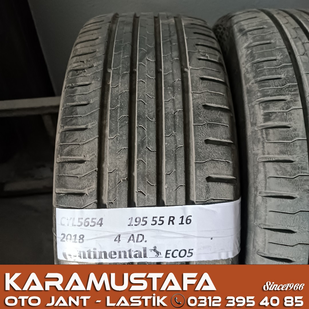195 55 R 16 CONTINENTAL CEC5 87H * 2018 * 4 ADET * CYL5654
