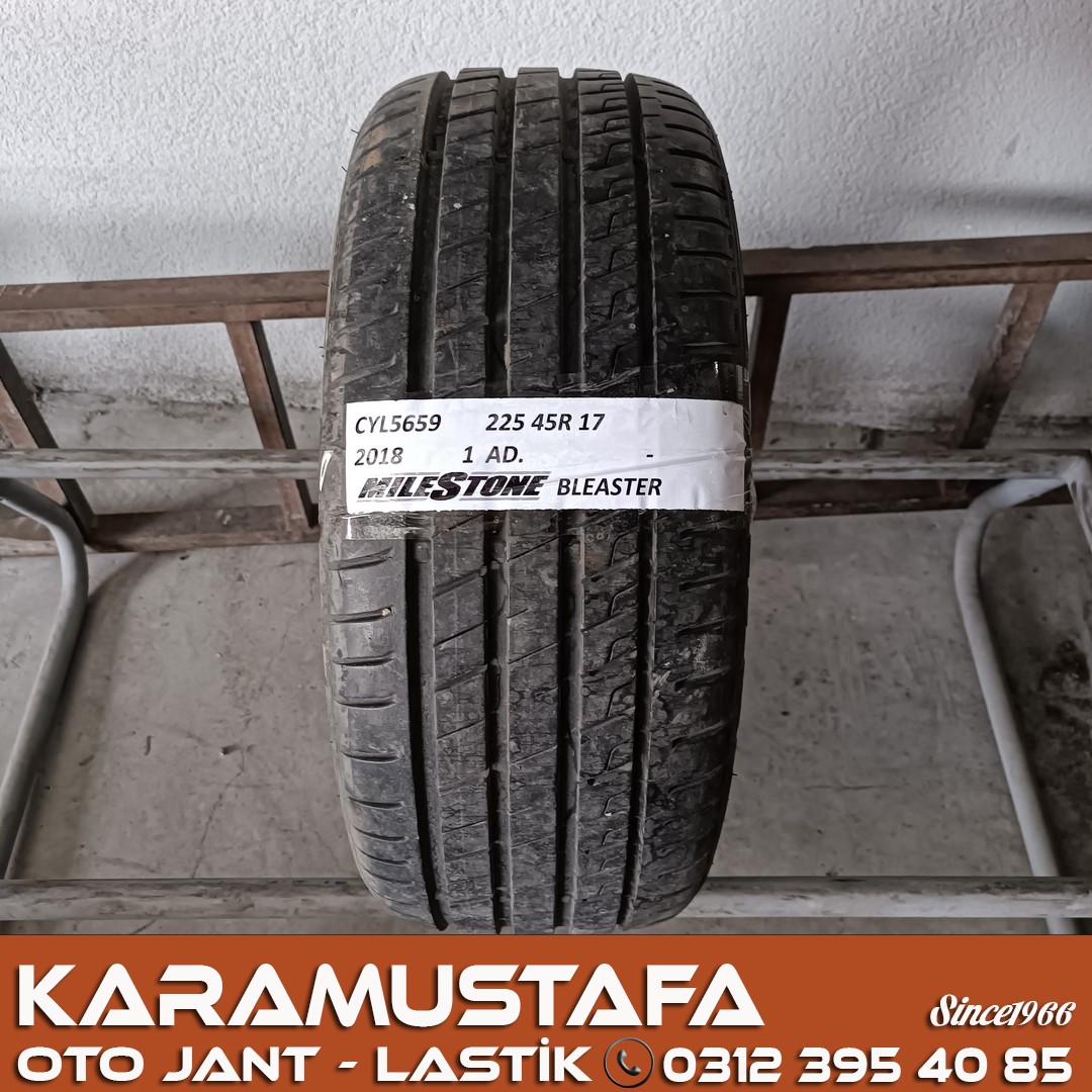 225 45 R 17 MILESTONE BLEASTER 94W * 2018 * 1 ADET * CYL5659
