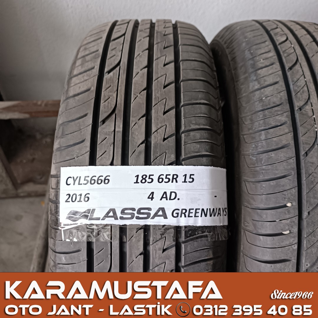 185 65 R 15 LASSA GREENWAYS 88H * 2016 *  4 ADET * CYL5666