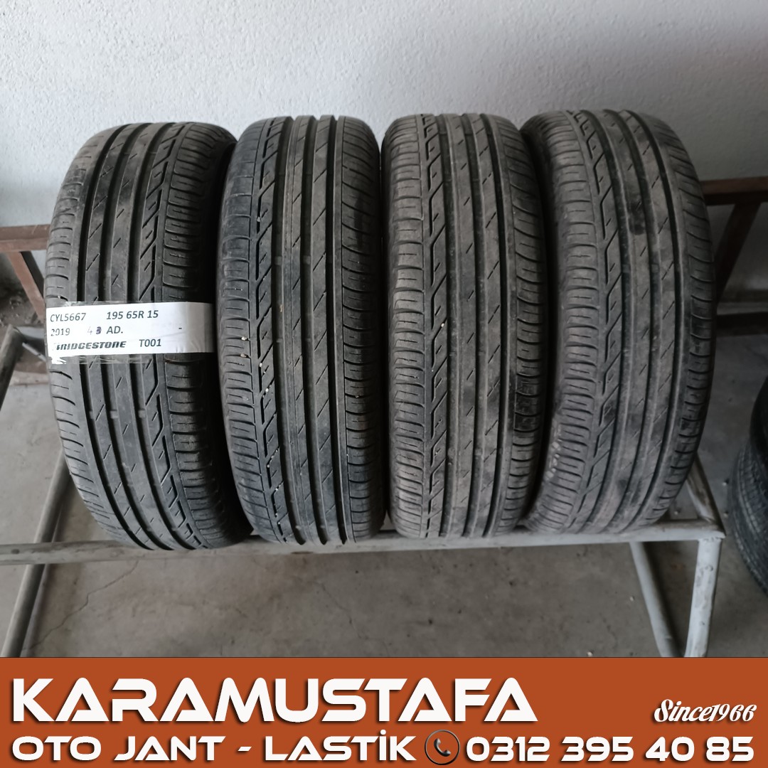 195 65 R 15 BRIDGESTONE T001 91H * 2019 * 4 ADET * CYL5667
