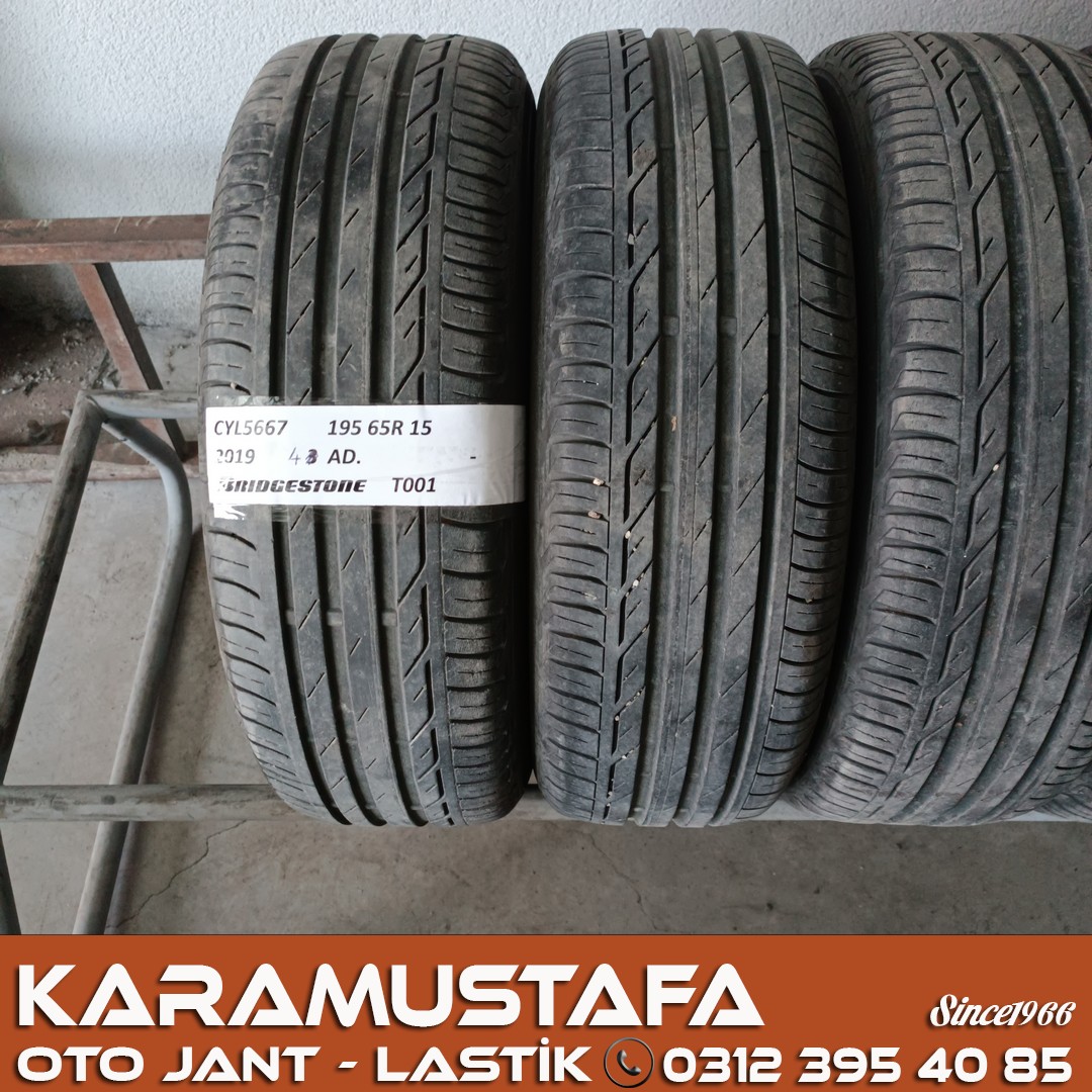 195 65 R 15 BRIDGESTONE T001 91H * 2019 * 4 ADET * CYL5667