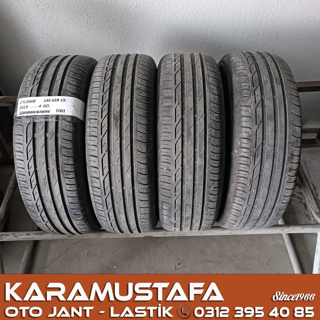 195 65 R 15 BRIDGESTONE T001 91H * 2019 * 4 ADET * CYL5668