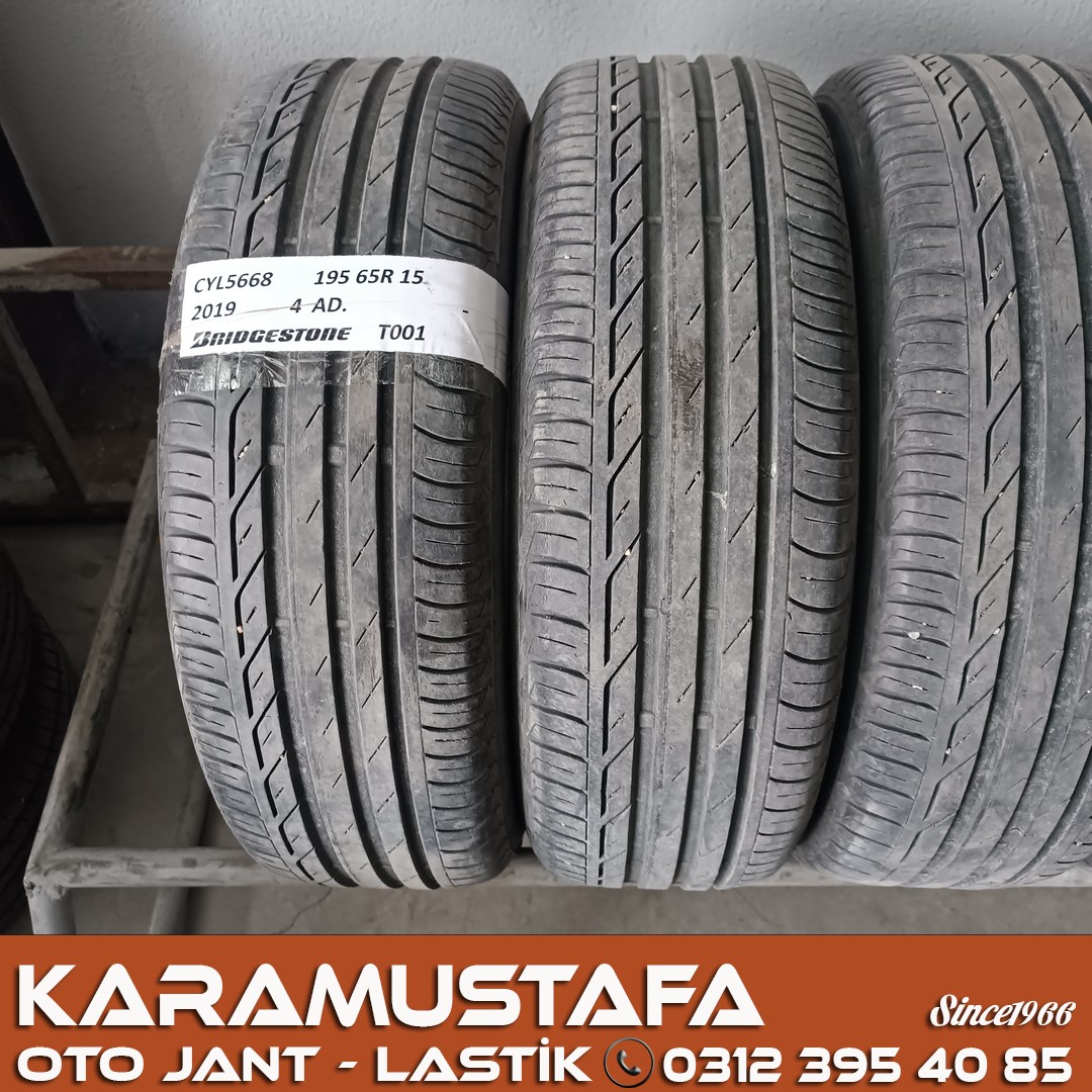195 65 R 15 BRIDGESTONE T001 91H * 2019 * 4 ADET * CYL5668
