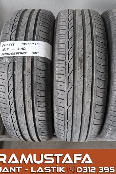 195 65 R 15 BRIDGESTONE T001 91H * 2019 * 4 ADET * CYL5668