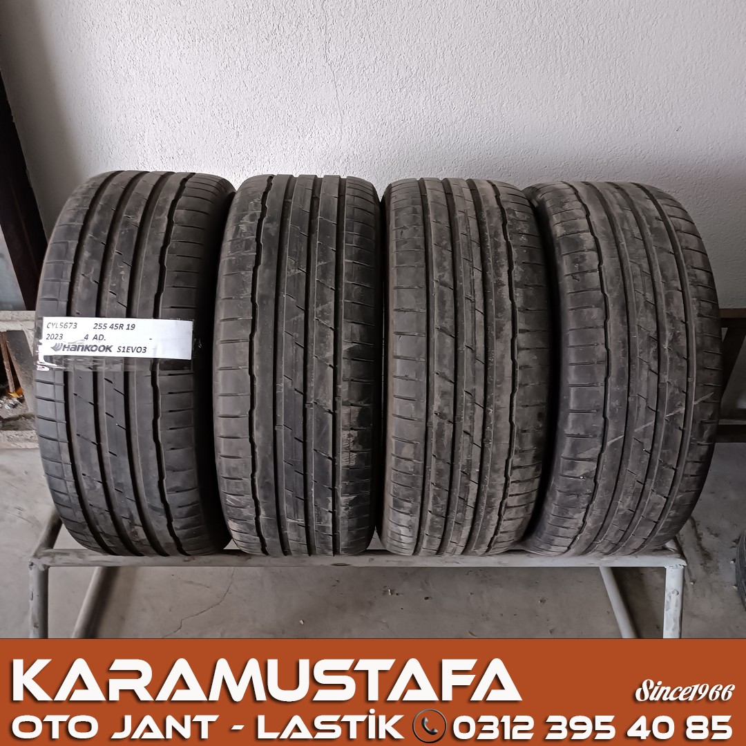 255 45 R 19 HANKOOK S1 EVO3 * 104Y * 2023 * 4 ADET * CYL5673