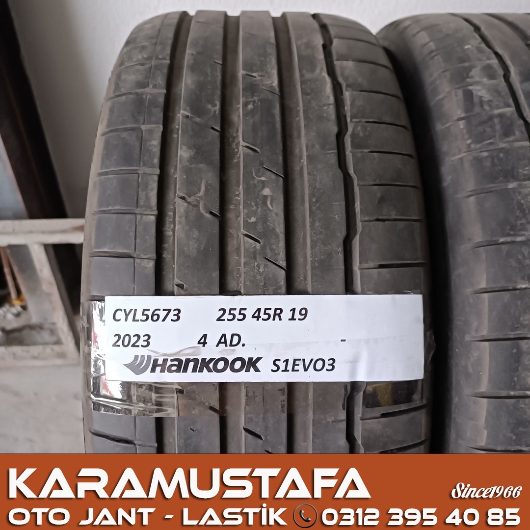 255 45 R 19 HANKOOK S1 EVO3 * 104Y * 2023 * 4 ADET * CYL5673