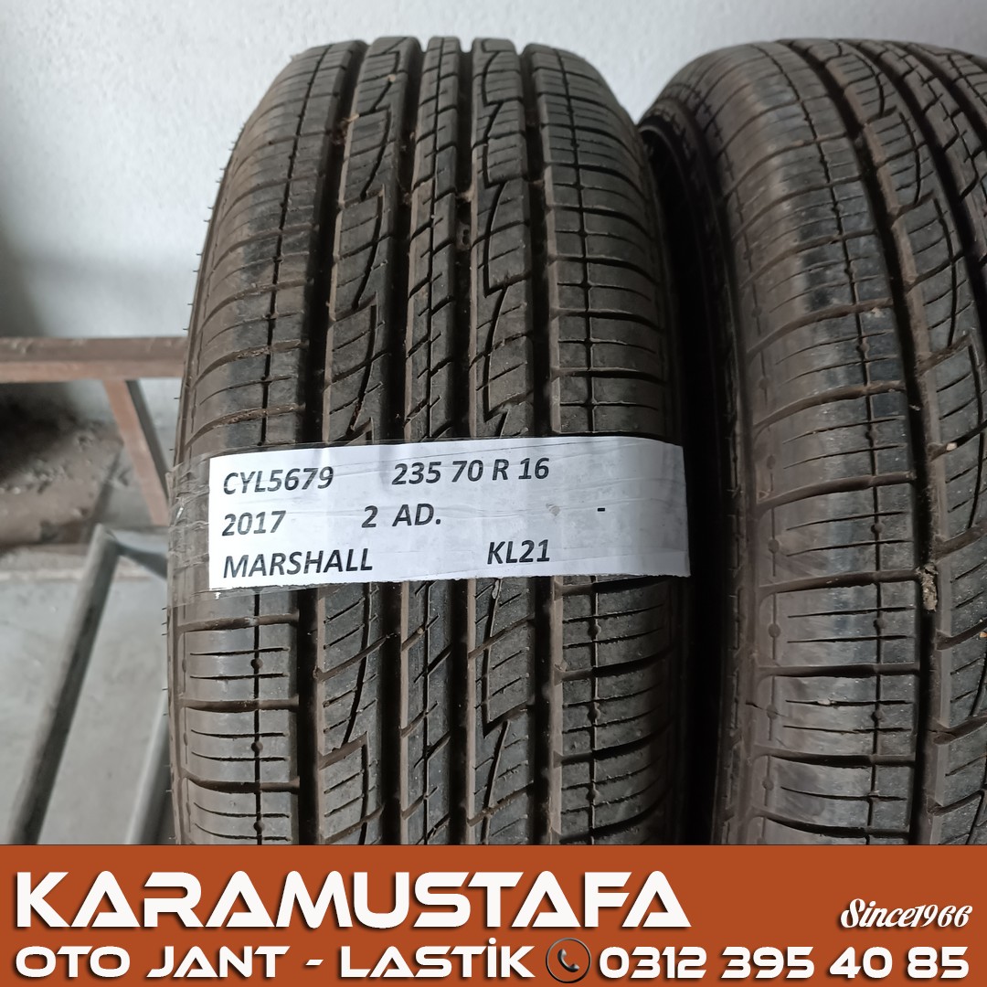 235 70 R 16 MARSHALL KL21 * 104T * 2017 * 2 ADET * CYL5679