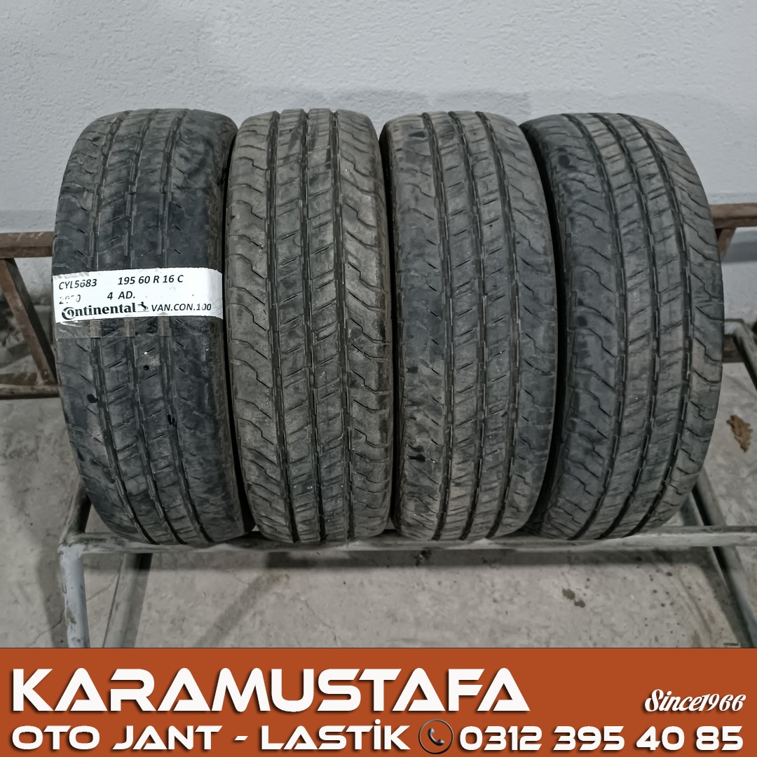 195 60 R 16 CONTINENTAL VANCO100 99H * 2020 * 4 ADET * CYL5683