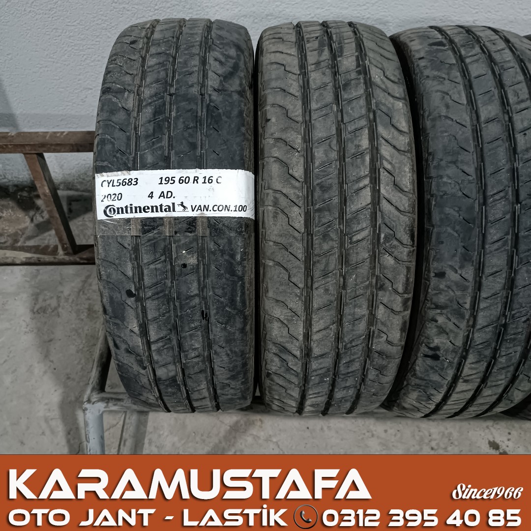 195 60 R 16 CONTINENTAL VANCO100 99H * 2020 * 4 ADET * CYL5683